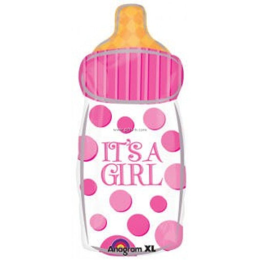 Party Balloon  It's A Girl Baby Bottle Foil Balloon 23" 