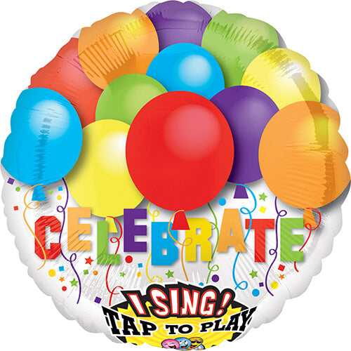 Party Balloon 28" Celebrate Bright (Sing-A-Tune) Foil Balloon P60