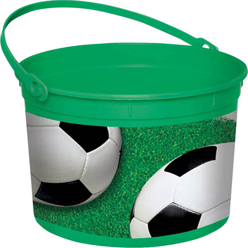 BUCKET PLASTIC SOCCER DECORATION SUPPLIES