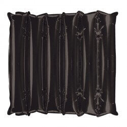 Party Balloon  Black Half Panel Foil Balloon 21" 