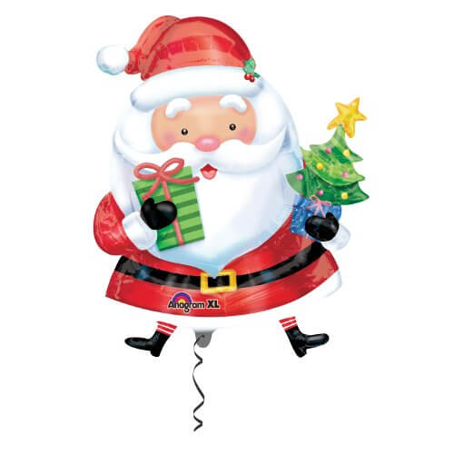Santa Claus Christmas Foil Supershape Balloon 37"