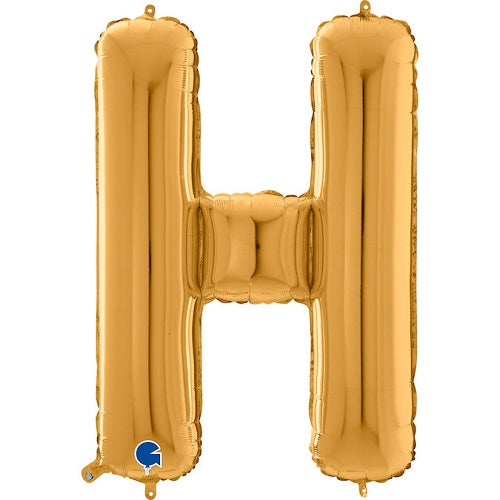 40" Gold Letter (H) Foil Balloon 
