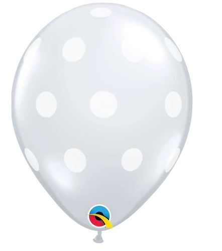 Party Balloon 16" Big Polka Dots Latex Balloon-50CT