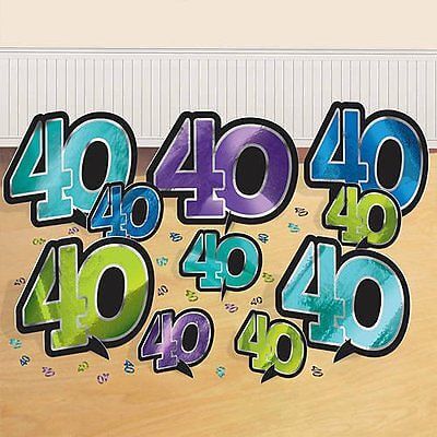 Party Balloon 40th Table Decoration Kit
