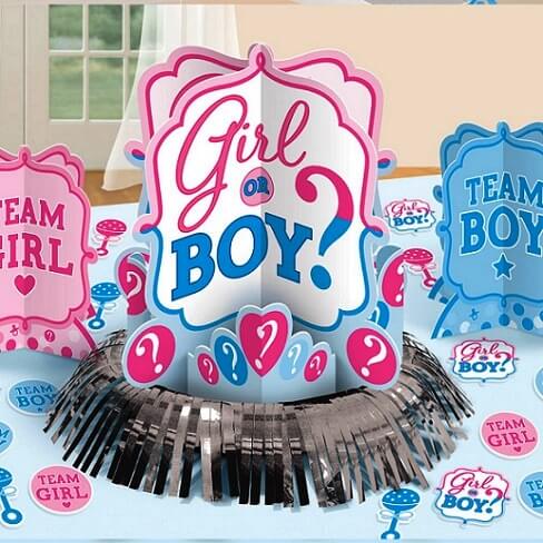 Party Balloons Girl Or Boy? Table Decoration kit