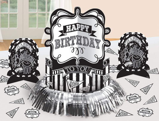 Party Balloon Chalkboard Birthday Table Decoration Kit