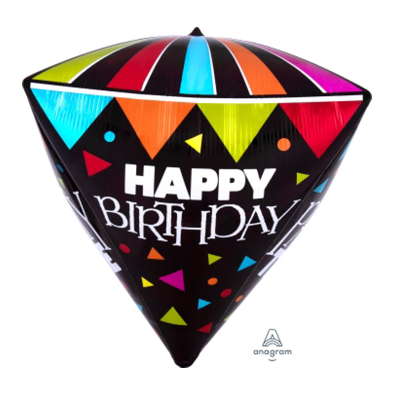 HAPPY BIRTHDAY PARTY TIME FOIL BALLOON 