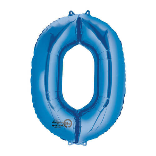 Party Balloons 0 Blue Super Shape L34 Foil Balloon