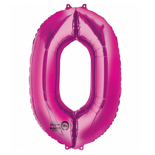 Party Balloons 0 Pink Super Shape L34 Foil Balloon