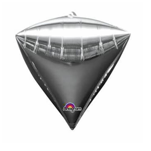 Party Balloon 15" Diamondz Silver Foil Balloon G20