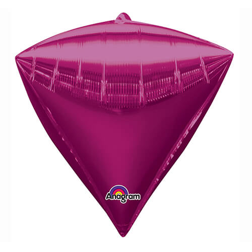 Party Balloon 15" Bright Diamondz Pink Foil Balloon G20