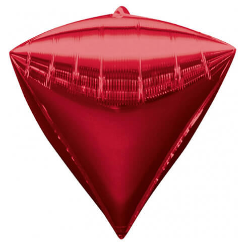 Party Balloon 15" Diamondz Red Foil Balloon G20 