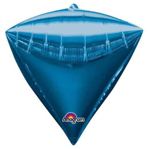 Party Balloon 15" Blue Diamondz Foil Balloon G20