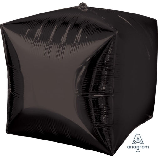 Party Balloon Black Cube 15" Foil Balloon 