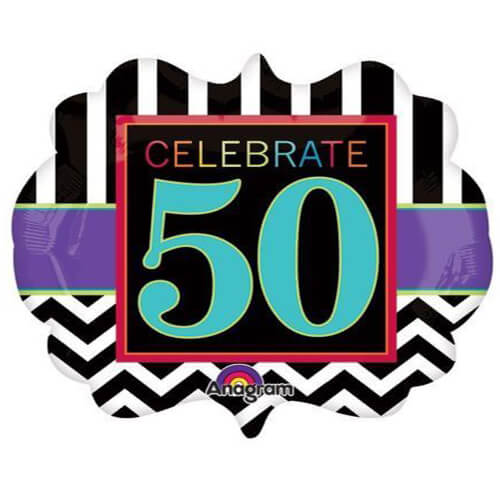 Party Balloon 50th Birthday Celebration Foil Balloon 