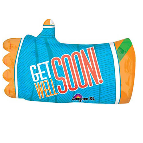 Party Balloon 18" Get Well Hand Cast Foil Balloon