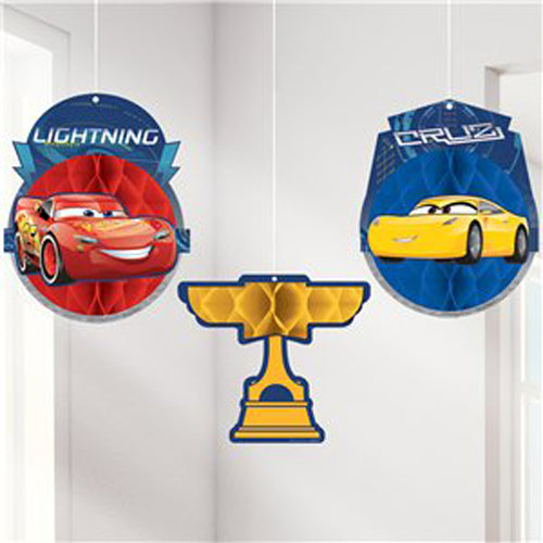 Party Balloon Disney Cars Neon Party Cars 3 Honeycomb Decoration