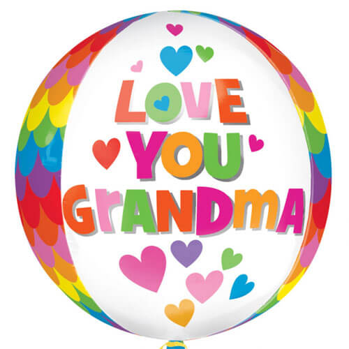 Party Balloon Love You Grandma Orbz Balloon G20