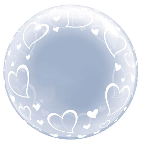 Party Balloon 24" Stylish Heart Bubble Balloon