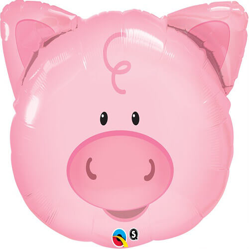 Party Balloon Farm theme Super Shape  Helium Pig Foil Balloon