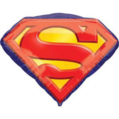 Party Balloon Superman Emblem Supershape Balloon - 31'' Foil P38