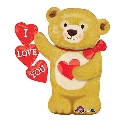 Party Balloon 30" Love Bear Hearts Foil Balloon P30
