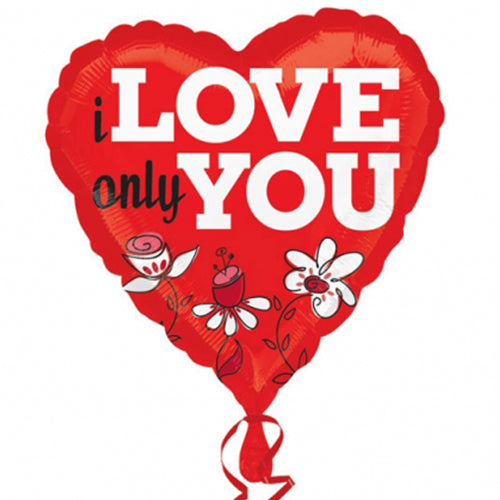 Party Balloons 18" I Love Only You Balloon Foil Balloon S40