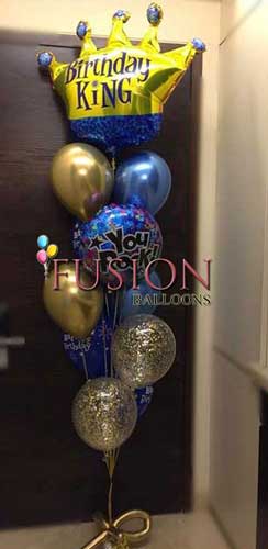 Birthday King Balloons Bouquet