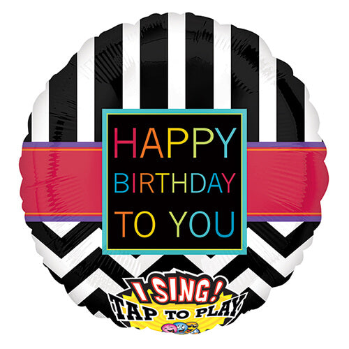 Party Balloon Happy Birthday To You Balloon Sing-A-Tune Foil Balloon
