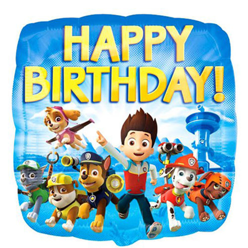 Party Balloon Paw Patrol Happy Birthday Balloon - 18'' Foil