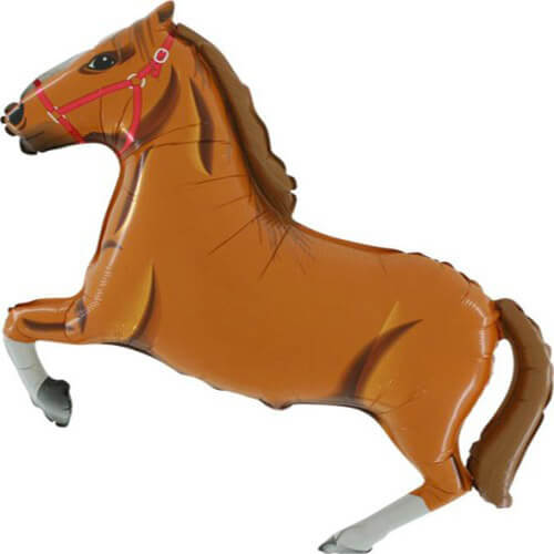 Party Balloon Farm Theme Horse Helium Foil Balloon