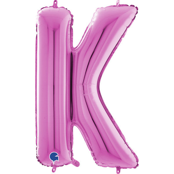 40" Pink Letter (K) Foil balloon 