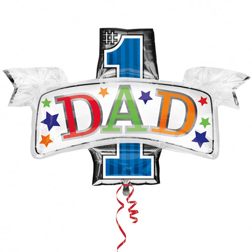 #1 Dad Foil Balloon P35