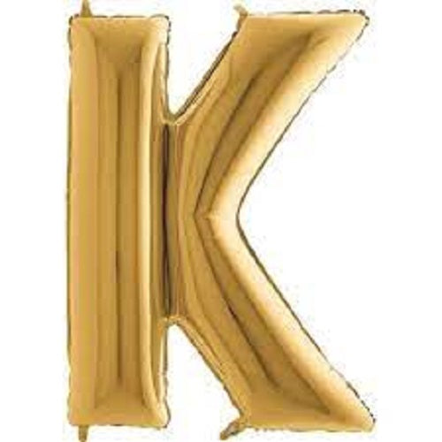 40" Gold Letter (K) Foil Balloon 