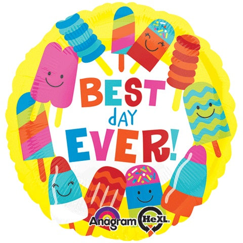 Party Balloon 18" Best Day Ever Pops Foil Balloon