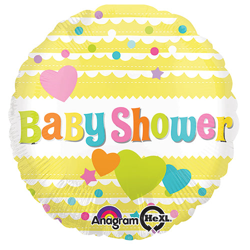 Party Balloons Celebrate 18" Baby Shower Yellow Foil Balloon S40