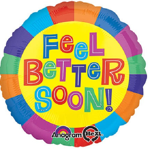 Party Balloon Feel Better Soon Foil Balloon 18" 