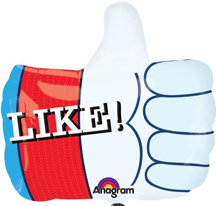 Party Balloon 18" Like!- Foil Balloon Foil Balloon S60 