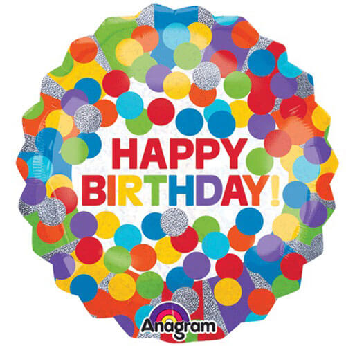 Party Balloon 28" Giant Rainbow Birthday Balloon