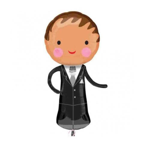 Balloons Party Celebrate Handsome Groom Foil Balloon 40" 