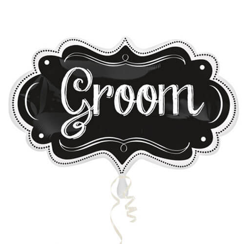 Balloons Party Celebrate Groom Chalkboard Marquee Balloon P35