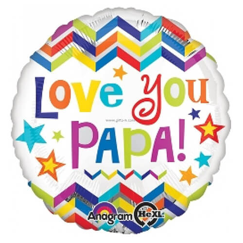 Party Balloon 18" Love You Papa Foil Balloon S40