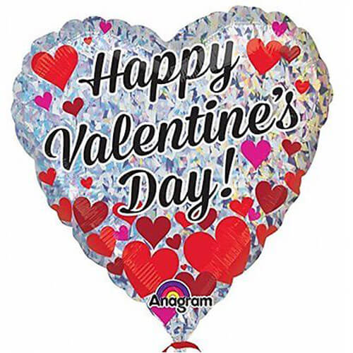 Party Balloons 18" Happy Valentine Day Heart Cluster 