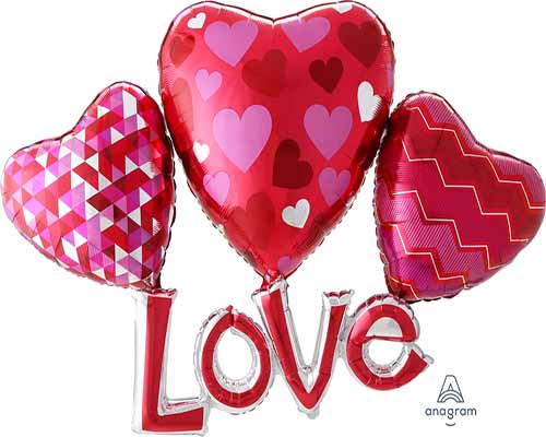 Party Balloon Multi-Balloons Floating Love P80