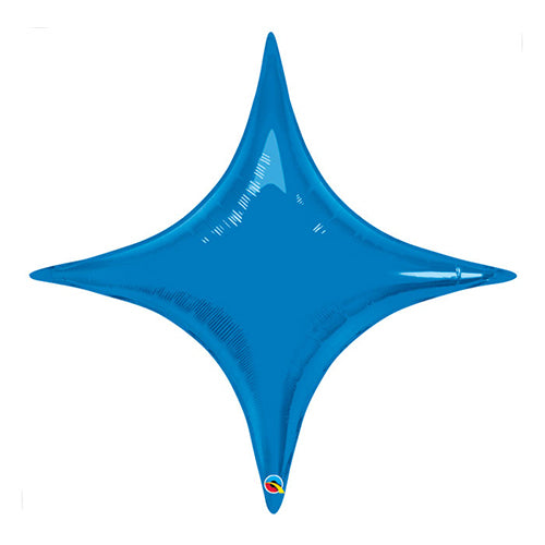 Party Balloon 40" Sapphire Blue 4-Point Star Foil Balloon