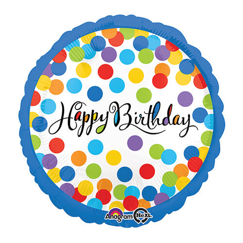 Party Balloon 18" Confetti Bash Foil Balloon S40