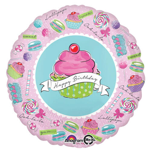 Party Balloon 18" Birthday Sweet Cupcake Balloon