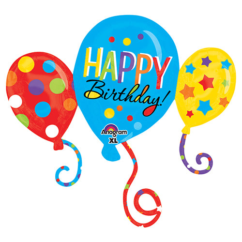 Party Balloon 34" Balloon Bash Cluster Foil Balloon P35