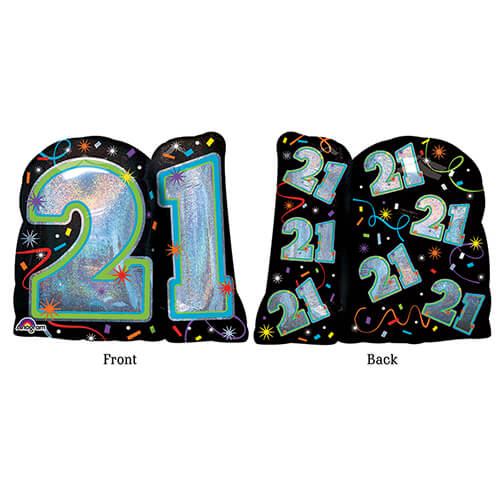 Party Balloon 21st Brilliant Birthday Foil Balloon P40