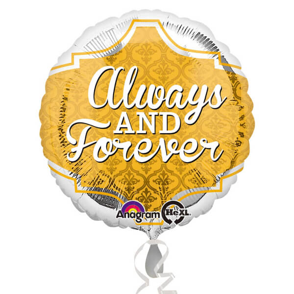 Party Balloons Celebrate 18" Always and Forever Foil Balloon S40